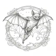 bat tattoo design idea