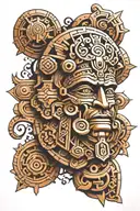 aztec tattoo design idea
