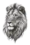 lion tattoo design idea