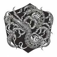 scorpion tattoo design idea