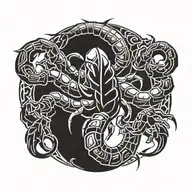 scorpion tattoo design idea