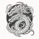 dragon tattoo design idea