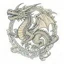 dragon tattoo design idea