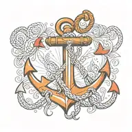 anchor tattoo design idea