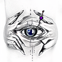 Evil Eye tattoo design idea