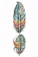 feather tattoo design idea