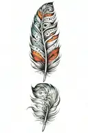 feather tattoo design idea