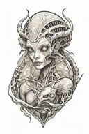 alien tattoo design idea