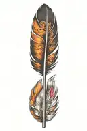 feather tattoo design idea