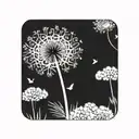 dandelion tattoo design idea