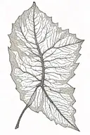 leaf tattoo design idea