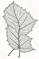 leaf tattoo design idea