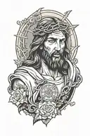 jesus tattoo design idea