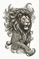lion tattoo design idea