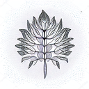 Fern Tree tattoo design idea