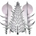 Fern Tree tattoo design idea