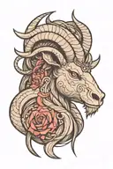 capricorn tattoo design idea