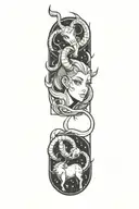 aries tattoo design idea