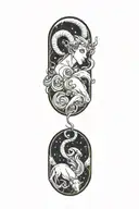 aries tattoo design idea