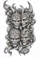 gemini tattoo design idea