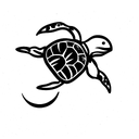 Turtle tattoo design idea