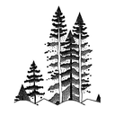 Redwood Forrest tattoo design idea