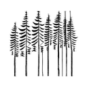 Redwood Forrest tattoo design idea