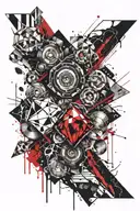 diamond tattoo design idea