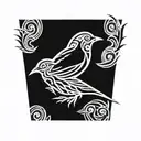 bird tattoo design idea