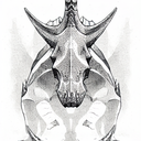 Triceratops tattoo design idea