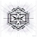 Triangle tattoo design idea