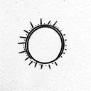 a rising sun tattoo design idea