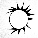 a rising sun tattoo design idea