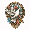 dove tattoo design idea