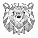Bear tattoo design idea