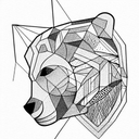 Bear tattoo design idea