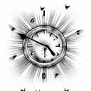 Clock tattoo design idea