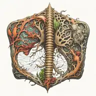 spinal tattoo design idea