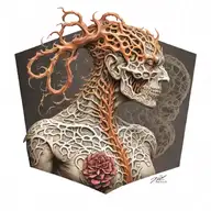 spinal tattoo design idea