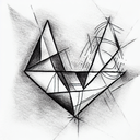 Triangle tattoo design idea