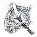 Sword tattoo design idea