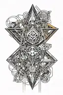 diamond tattoo design idea