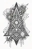 diamond tattoo design idea