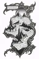 Rivendell City LOTR tattoo design idea
