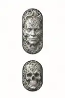 blackout tattoo design idea