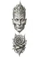 blackout tattoo design idea