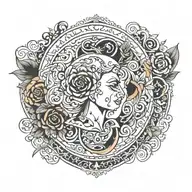 arabic tattoo design idea