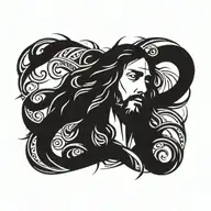 jesus tattoo design idea