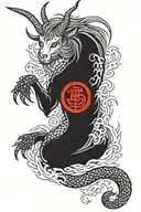 capricorn tattoo design idea