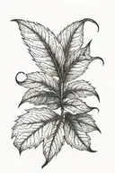 leaf tattoo design idea